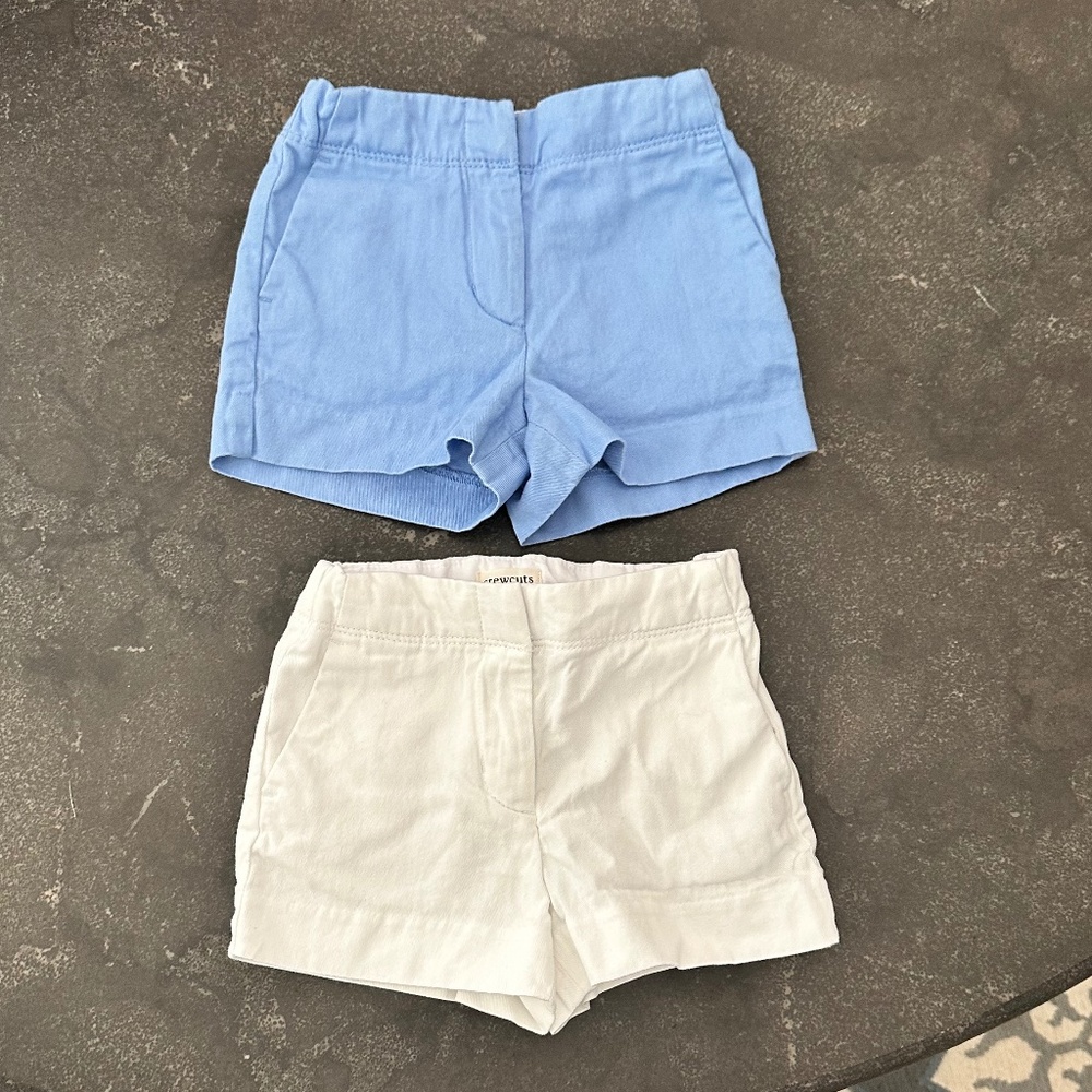 2 Pairs of 3T J. Crew Khaki Shorts